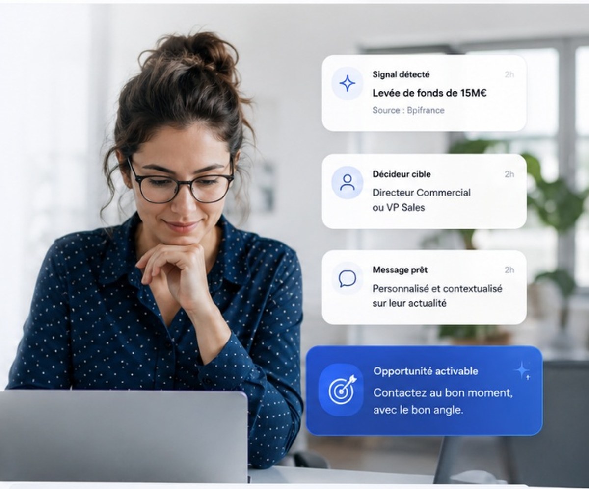 Professionnelle consultant des signaux commerciaux sur son ordinateur